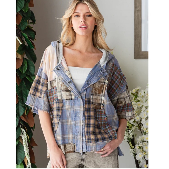 #105 Oli & Hali Multicolor Plaid Button Down Shirt - Picture 4 of 8